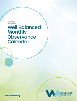2026 Well Balanced Monthly Observance Calendar Preview