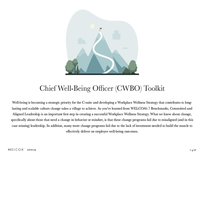 Chief Well-Being Officer Toolkit