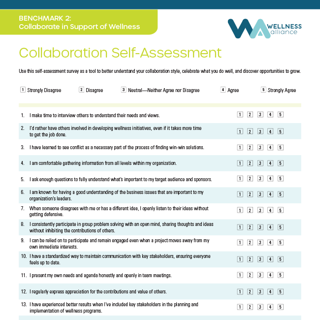 Collaboration Self-Assessment