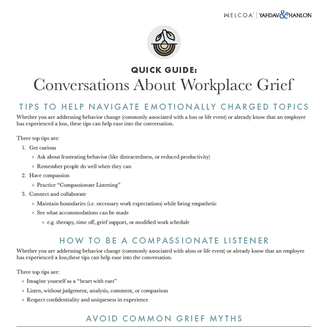 Conversations About Workplace Grief