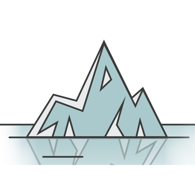 Illustration of an iceberg