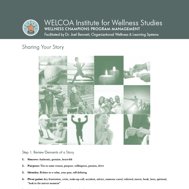 Sharing Your Story: Wellness Champion Role Determination