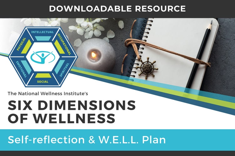 Six Dimensions of Wellness: Self-reflection & W.E.L.L. Plan