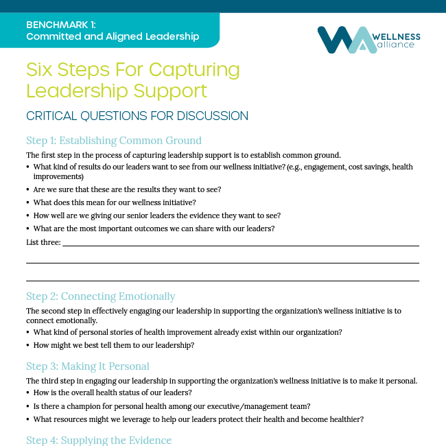 Six Steps For Capturing Leadership Support