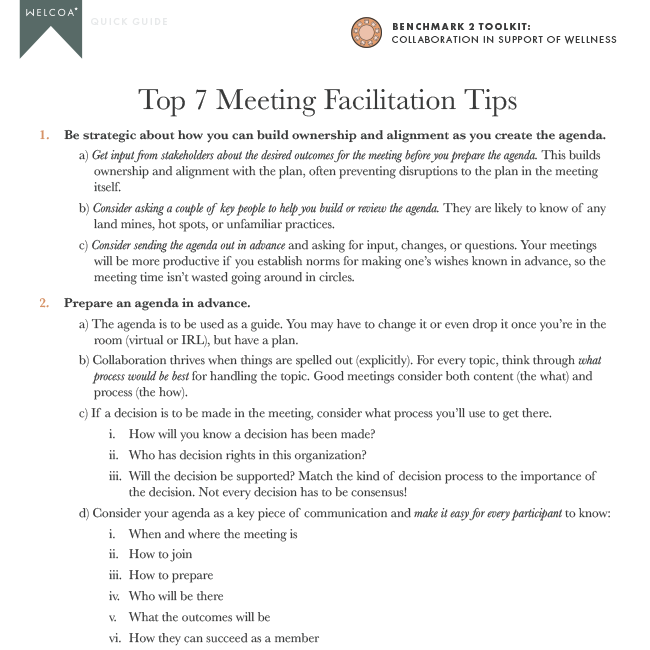 Top 7 Meeting Facilitation Tips