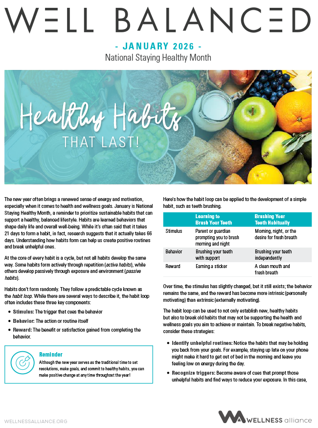 Well Balanced: January 2026