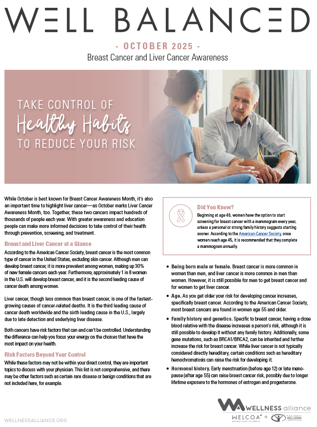 Well Balanced: October 2025