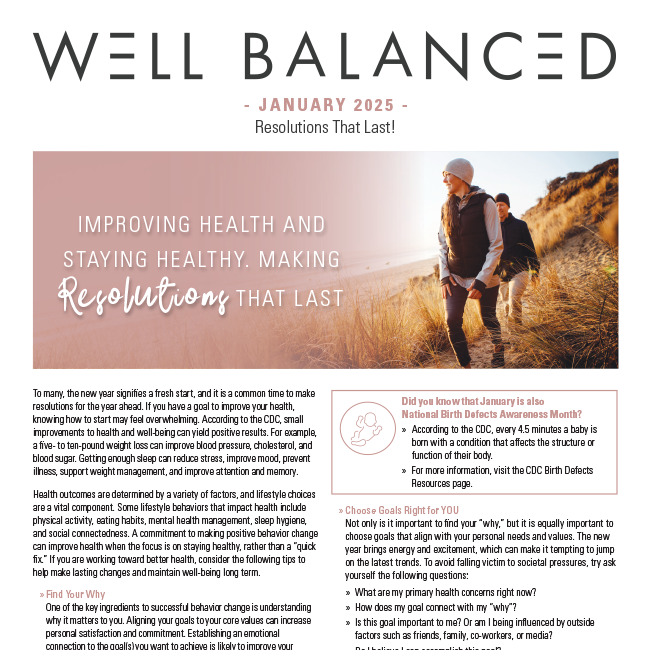 Well Balanced: January 2025