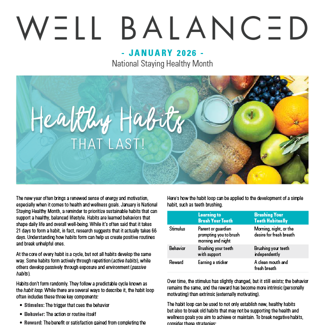 Well Balanced: January 2026