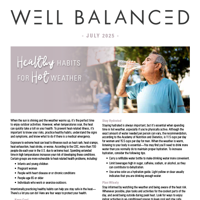 Well Balanced: July 2025