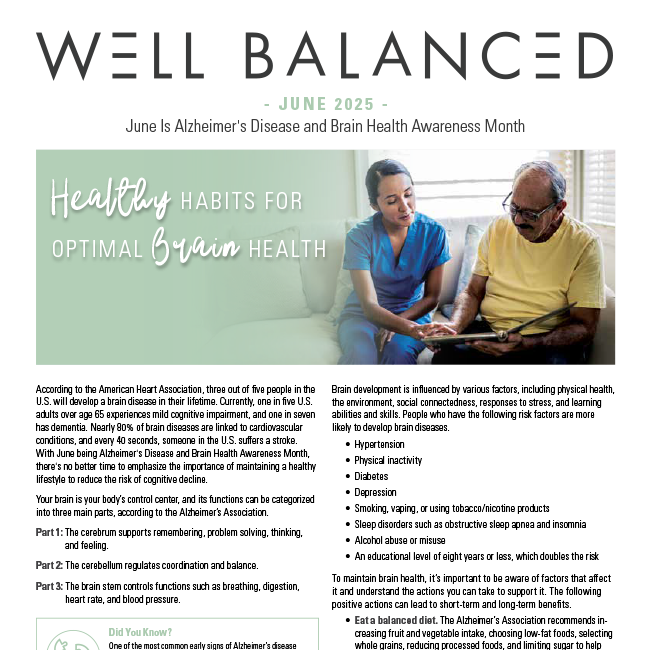 Well Balanced: June 2025