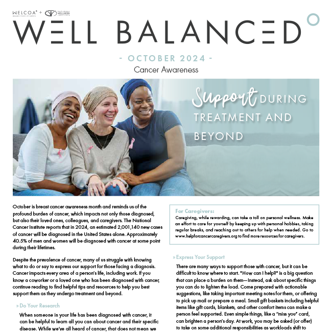 Well Balanced: October 2024