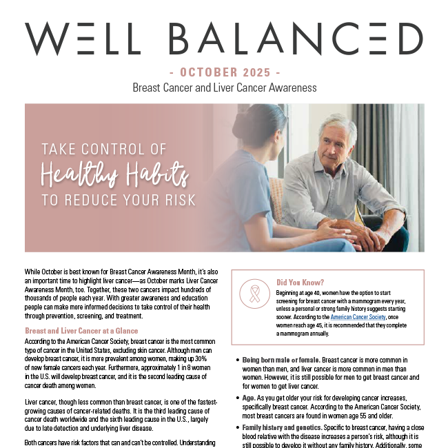 Well Balanced: October 2025